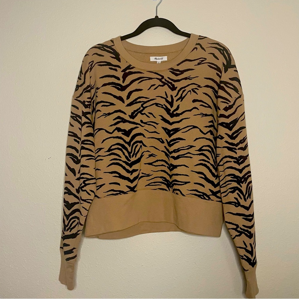 Madewell Animal Print Sweater Shirt
